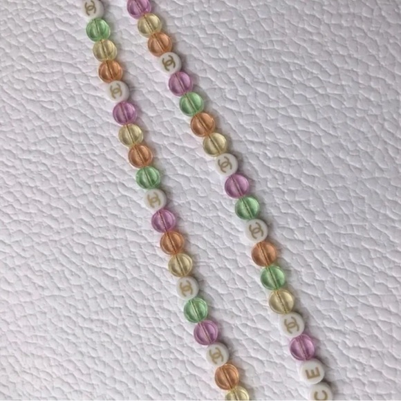 ✨CHANEL Chance Key Chain Cellphone Charm Beaded Logo - Picture 10 of 12